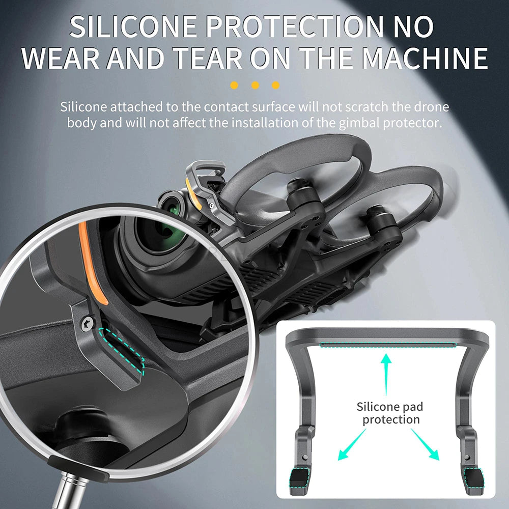 Gimbal Lens Bumper for DJI Avata 2 Top Silicone Protective Bars Anti-collision for DJI Avata 2 Drone Accessories