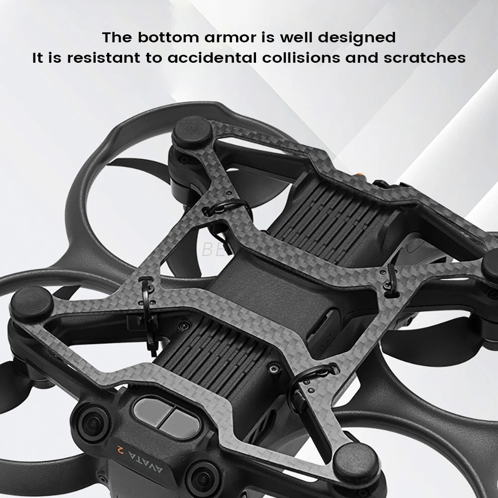 Carbon Fiber Bottom Armor Protective Anti-Collision Bottom Armor Height Bracket for DJI Avata 2 Drone Accessories