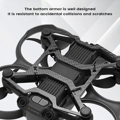 Carbon Fiber Bottom Armor Protective Anti-Collision Bottom Armor Height Bracket for DJI Avata 2 Drone Accessories