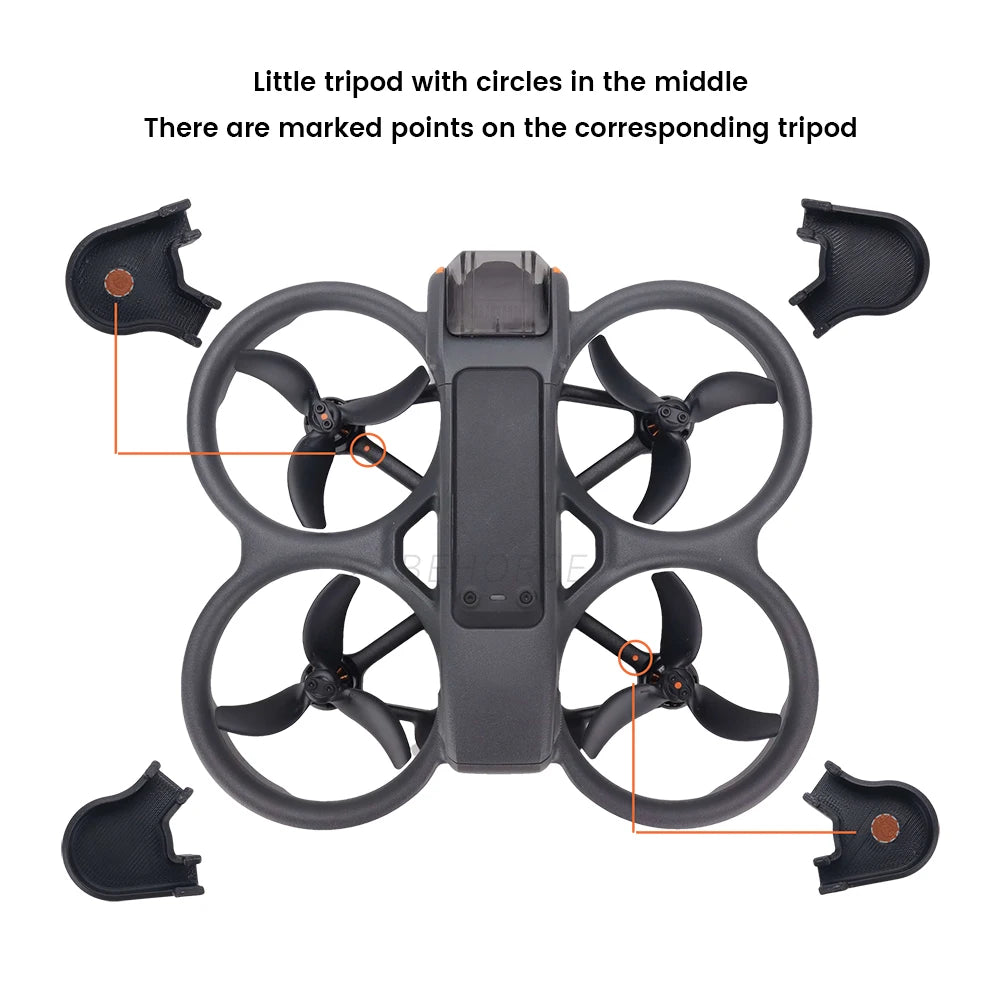 Anti-scratch Landing Gear Kit Protecting Drone Body Convenient Installation Bracket Drone Accessories for DJI Avata 2