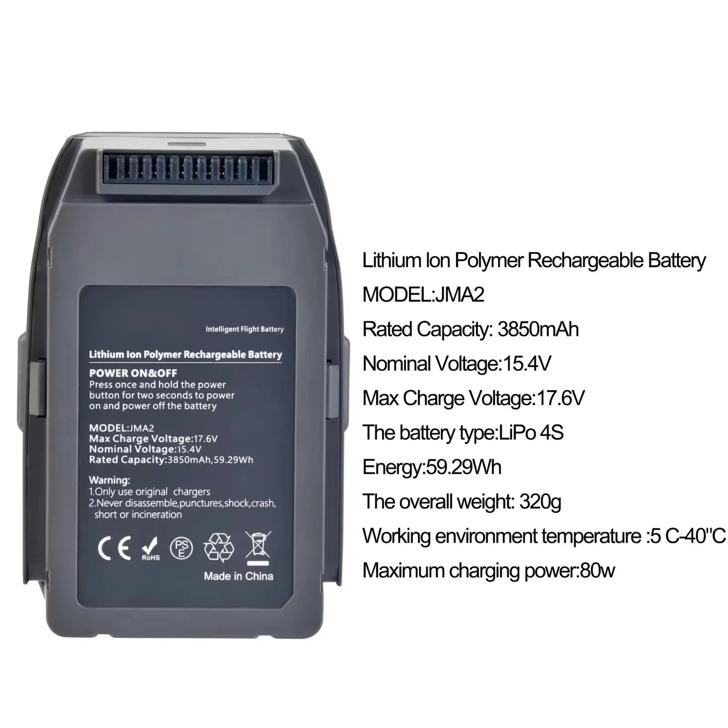 Suitable for DJI Mavic 2 Intelligent Flight Battery Suitable for Mavic 2 Professional Zoom 3850 MAh Mavic Battery Accessories