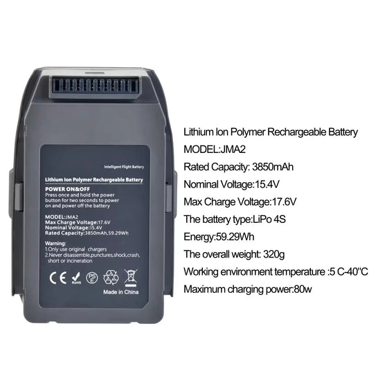 Suitable for DJI Mavic 2 Intelligent Flight Battery Suitable for Mavic 2 Professional Zoom 3850 MAh Mavic Battery Accessories